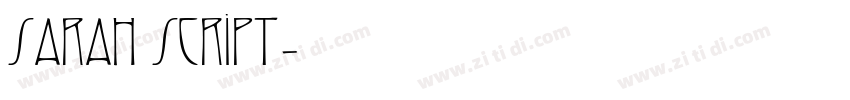 Sarah Script字体转换